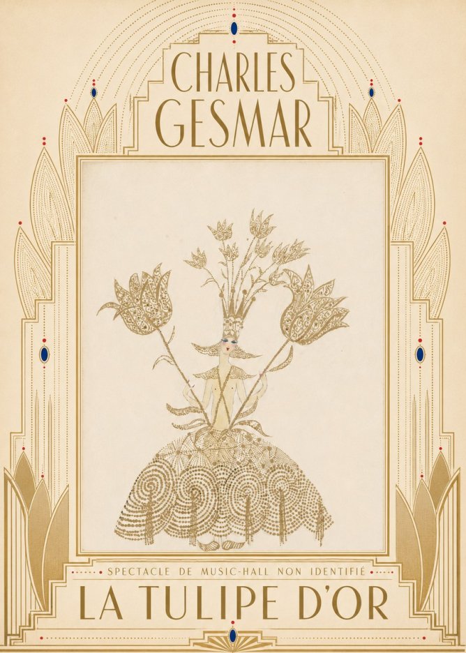 Charles Gesmar La Tulipe D'or No5 - Poszter