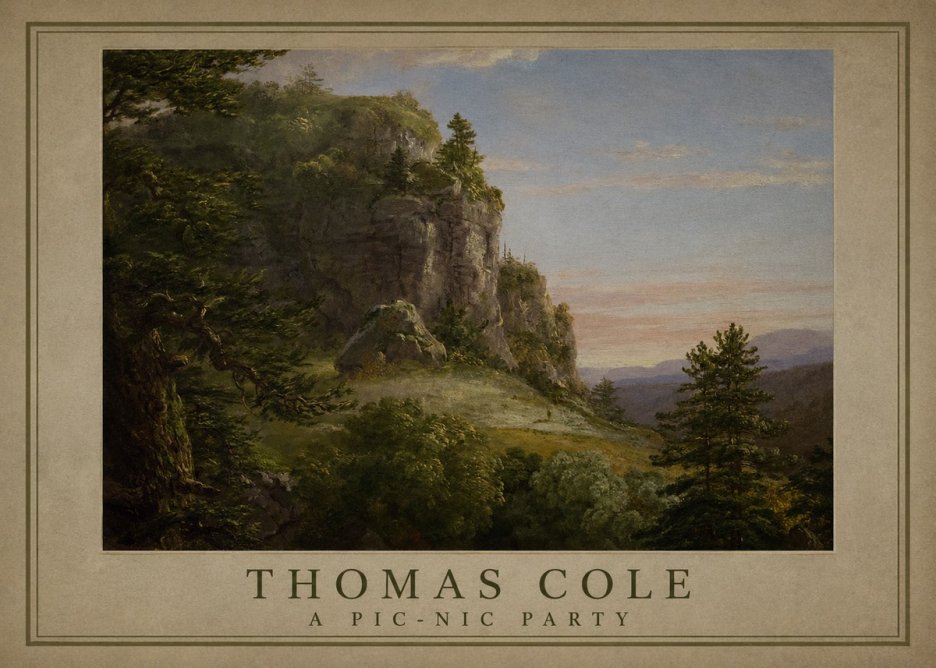 Thomas Cole Landscape, the Old Mill No3 - Poszter