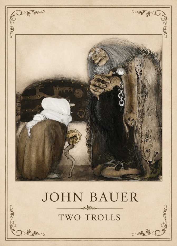John Bauer Two Trolls No1 - Poszter