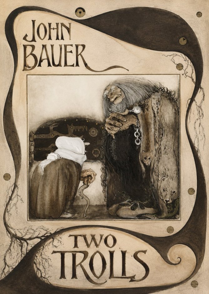 John Bauer Two Trolls No4 - Poszter