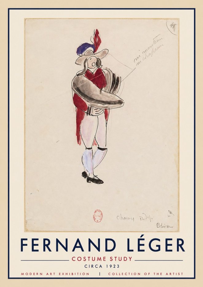 Fernand Léger Costume Study I No4 - Poszter