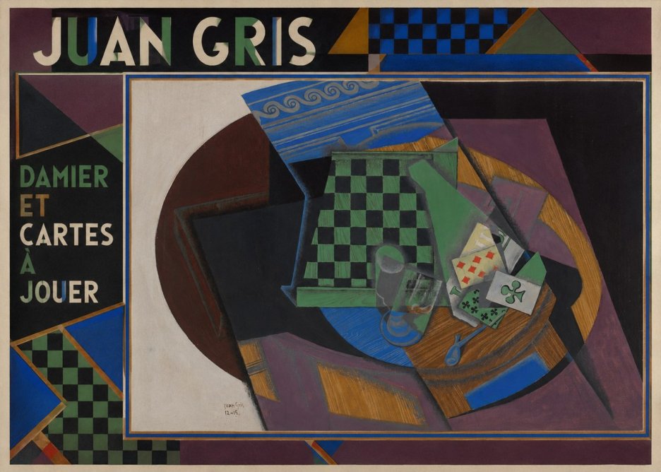 Juan Gris Damier Et Cartes À Jouer No1 - Poszter