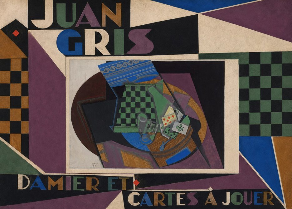 Juan Gris Damier Et Cartes À Jouer No4 - Poszter
