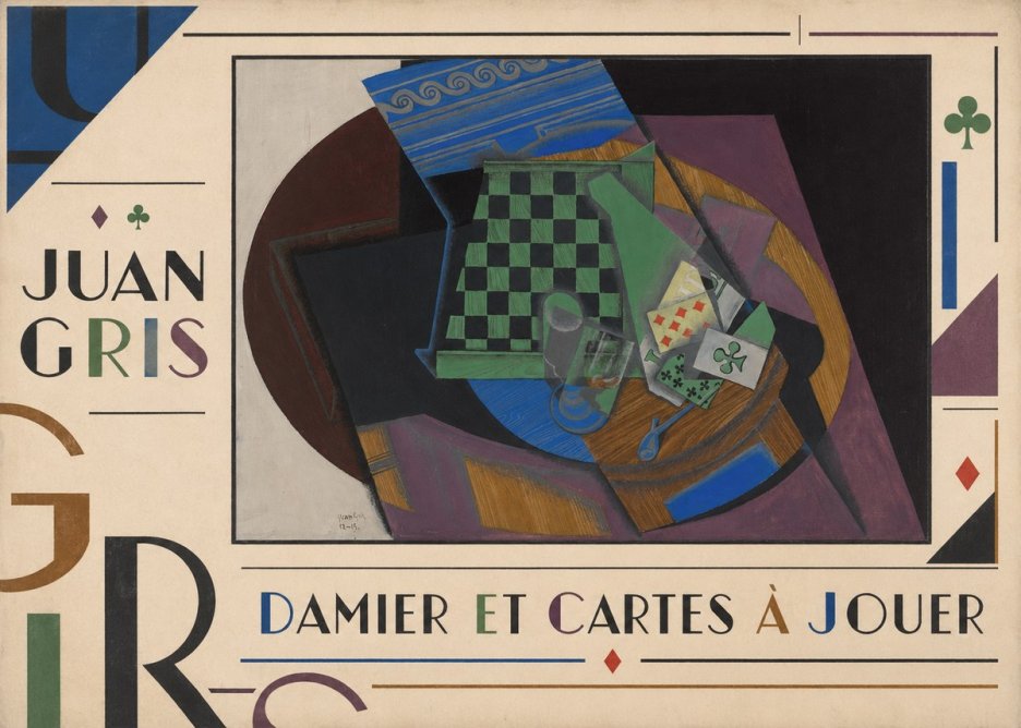 Juan Gris Damier Et Cartes À Jouer No5 - Poszter
