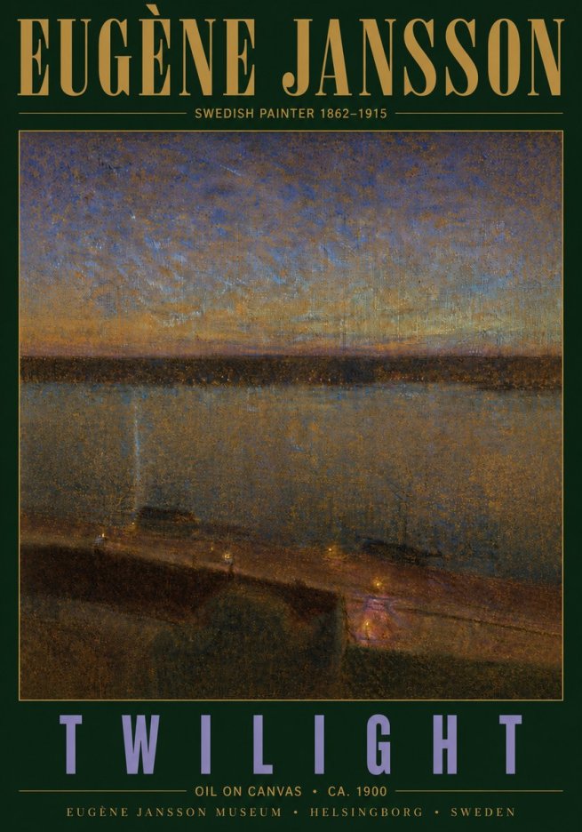 Eugène Jansson Twilight No5 - Poszter