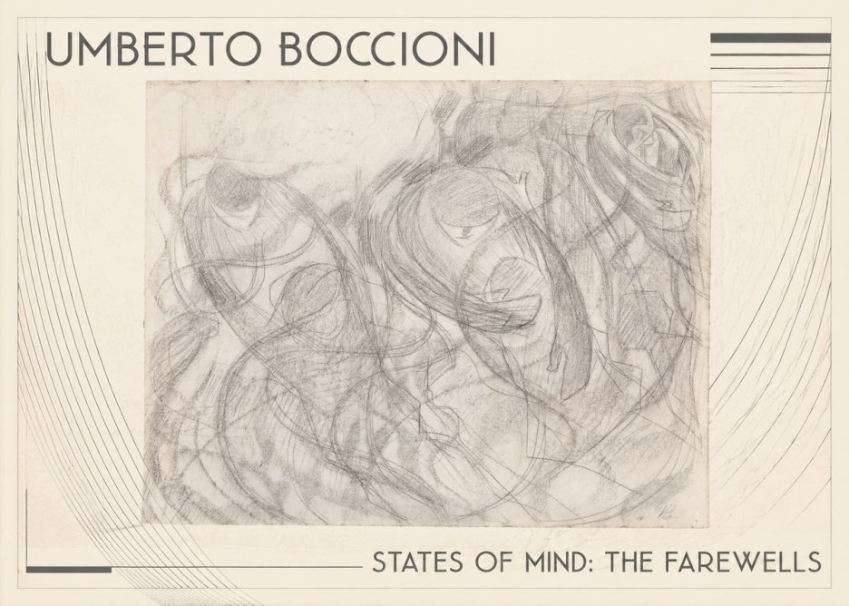 Umberto Boccioni States of Mind: the Farewells No1 - Poszter