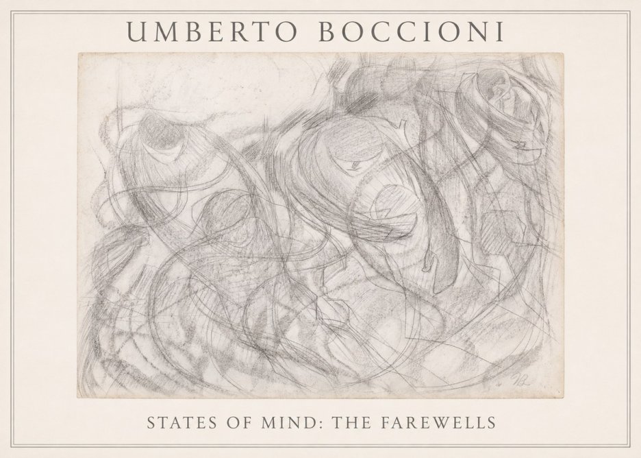 Umberto Boccioni States of Mind: the Farewells No3 - Poszter