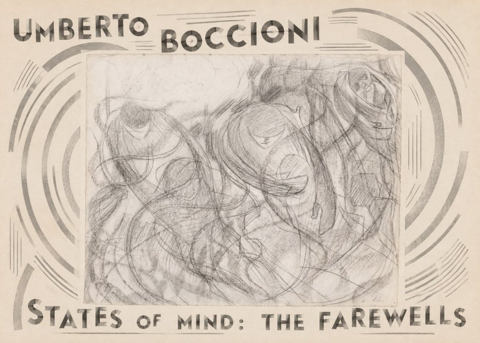 Umberto Boccioni States of Mind: the Farewells No4 - Poszter