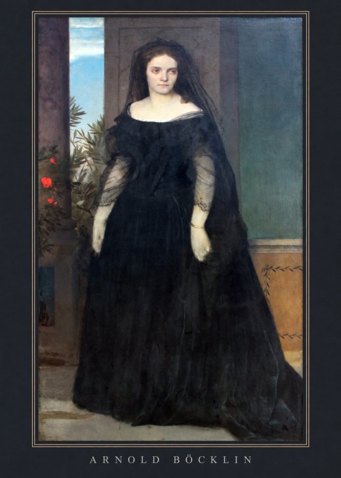 Arnold Böcklin Portrait of Mrs. Böcklin No4 - Poszter