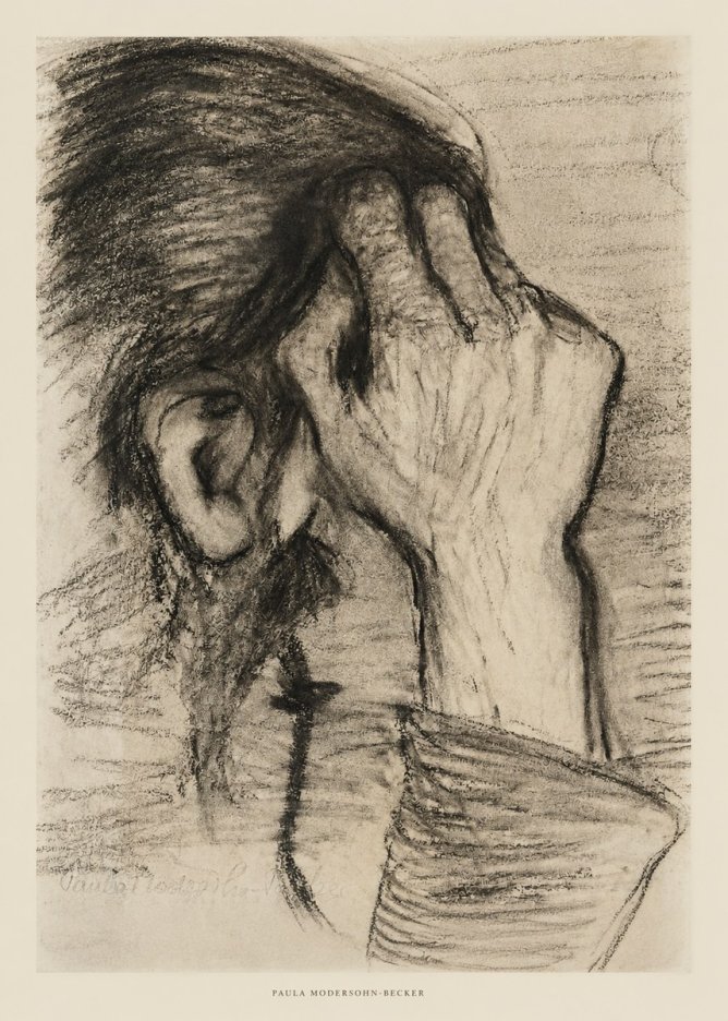 Paula Modersohn-Becker Head of a Girl with Rosary No5 - Poszter