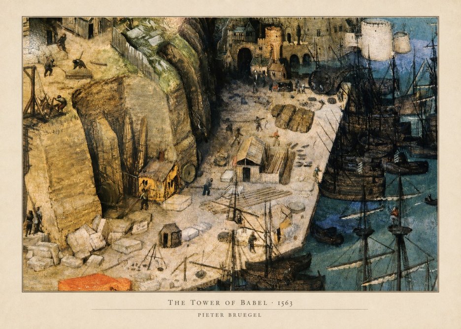 Pieter Bruegel The Tower of Babel XVIII No5 - Poszter