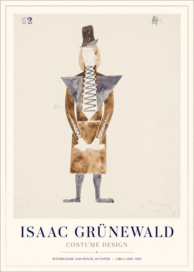 Isaac Grünewald Costume Design XIII No1 - Poszter