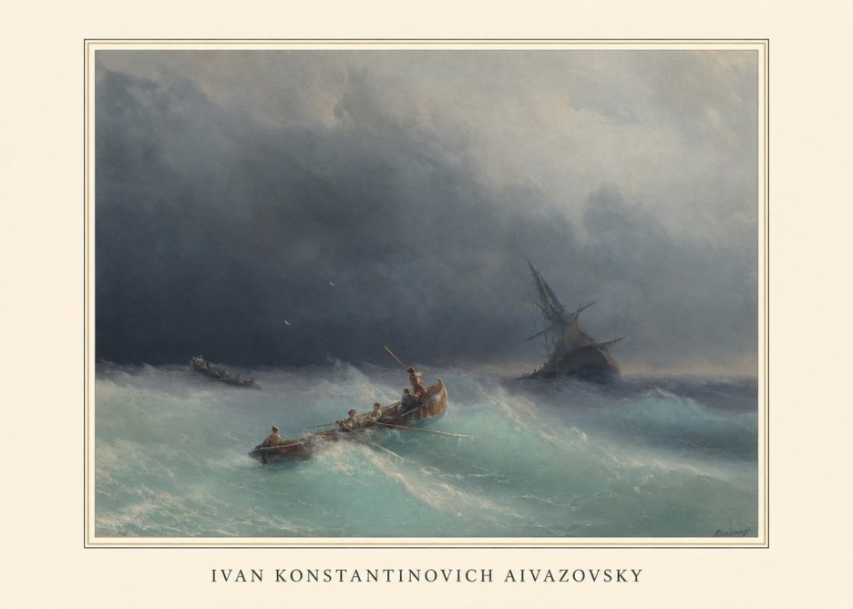Ivan Konstantinovich Aivazovsky Shipwreck No3 - Poszter