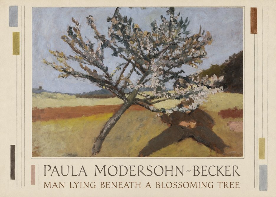 Paula Modersohn-Becker Man Lying Beneath a Blossoming Tree No3 - Poszter