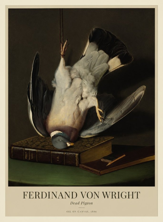 Ferdinand von Wright Dead Pigeon No1 - Poszter