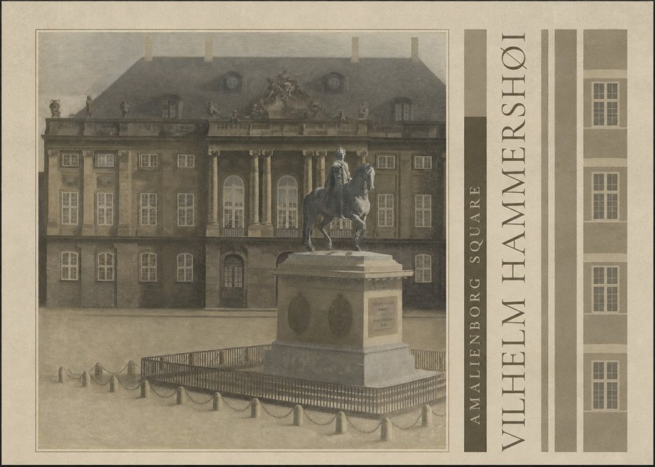 Vilhelm Hammershøi Amalienborg Square II No2 - Poszter