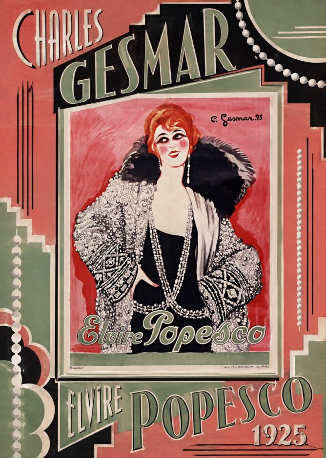 Charles Gesmar Elvire Popesco II No2 - Poszter