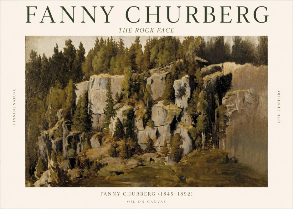 Fanny Churberg The Rock Face No1 - Poszter