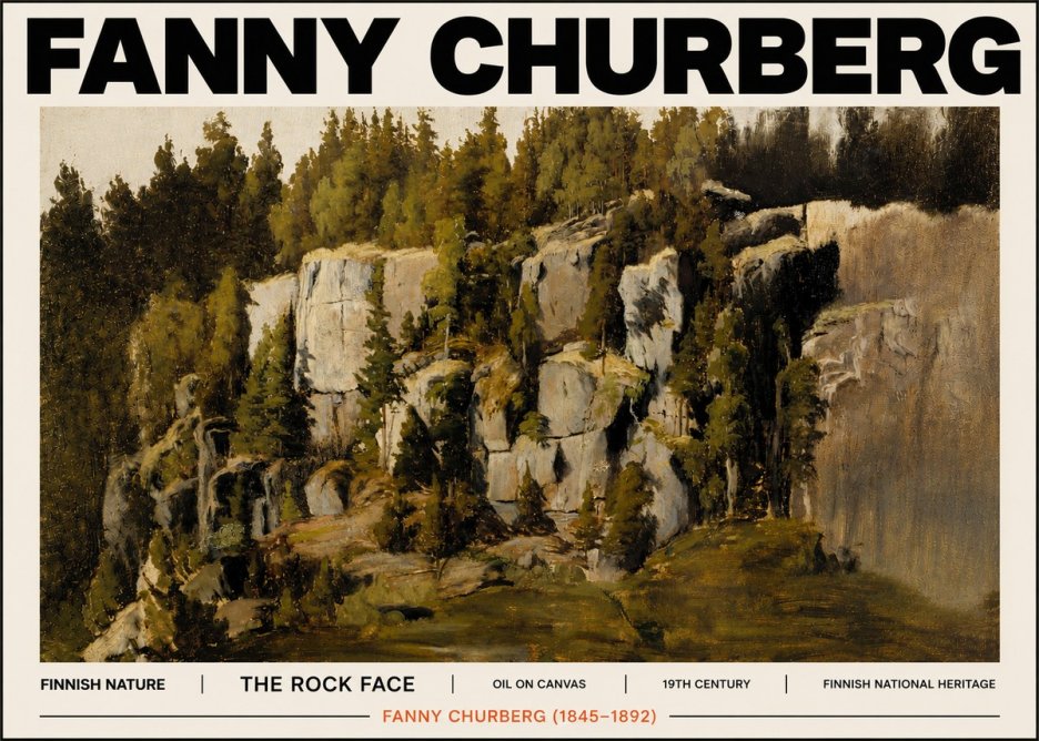 Fanny Churberg The Rock Face No6 - Poszter