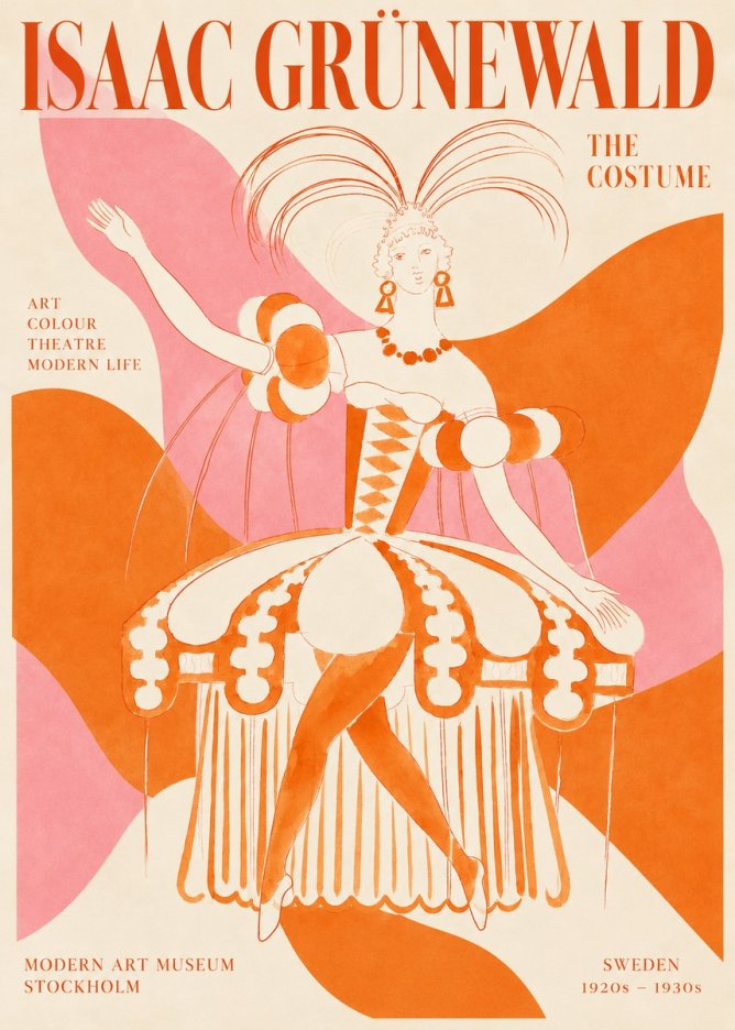 Isaac Grünewald The Costume II No2 - Poszter