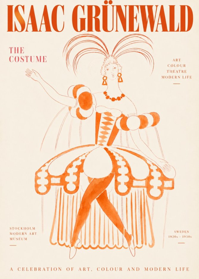 Isaac Grünewald The Costume II No3 - Poszter