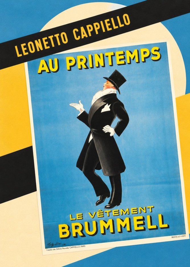 Leonetto Cappiello Au Printemps Le Vêtement Brummell No6 - Poszter