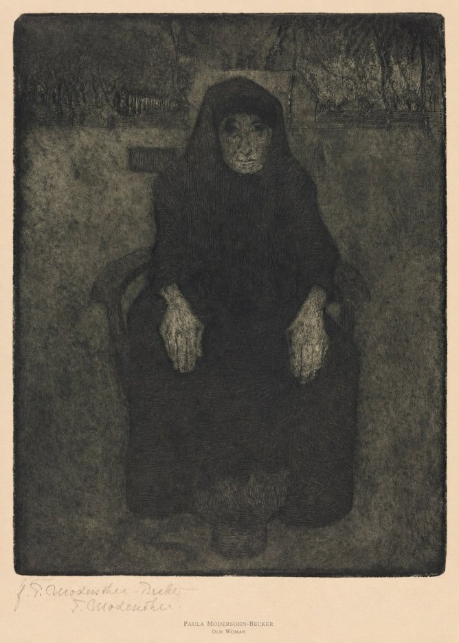 Paula Modersohn-Becker Old Woman No6 - Poszter