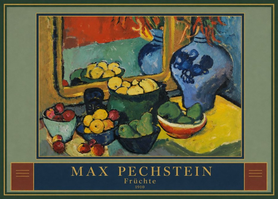 Max Pechstein Früchte 1910 No3 - Poszter