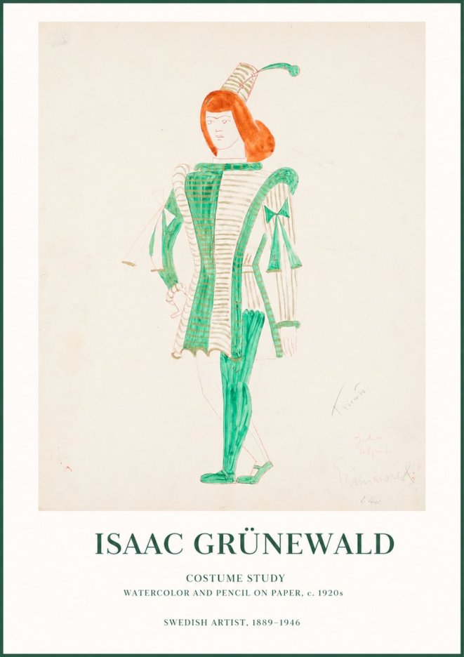 Isaac Grünewald The Harlequin No2 - Poszter