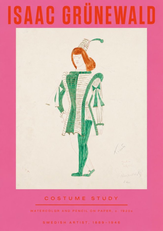 Isaac Grünewald The Harlequin No3 - Poszter