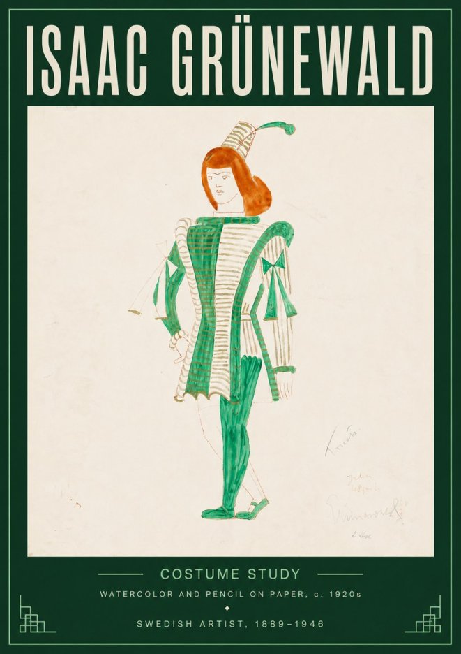 Isaac Grünewald The Harlequin No5 - Poszter