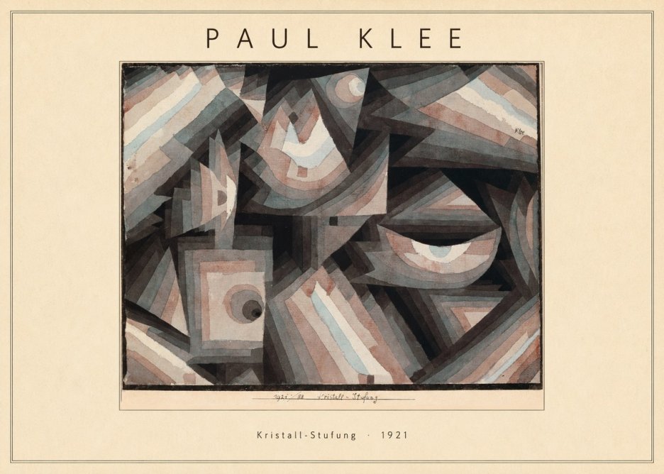Paul Klee Kristall-stufung I No4 - Poszter