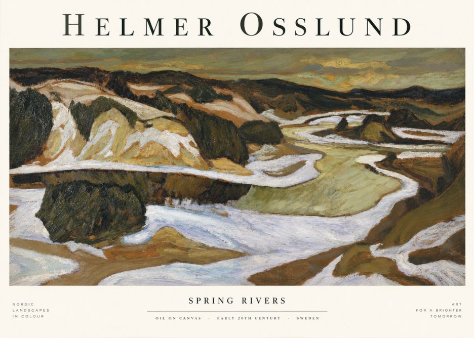 Helmer Osslund Spring Flood No2 - Poszter