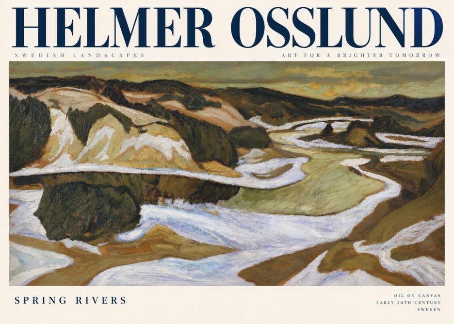 Helmer Osslund Spring Flood No5 - Poszter