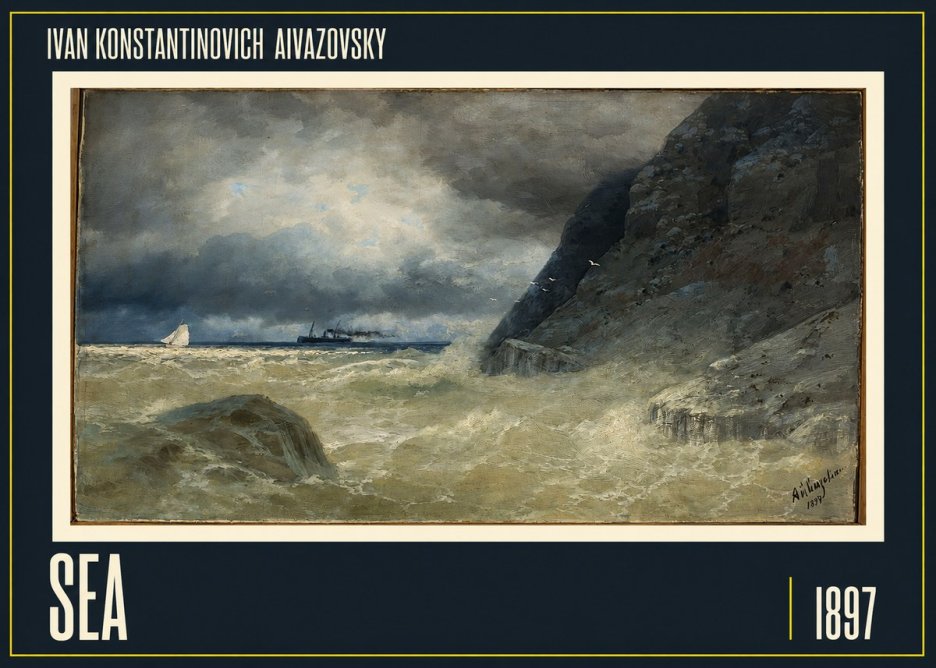 Ivan Konstantinovich Aivazovsky Sea No1 - Poszter