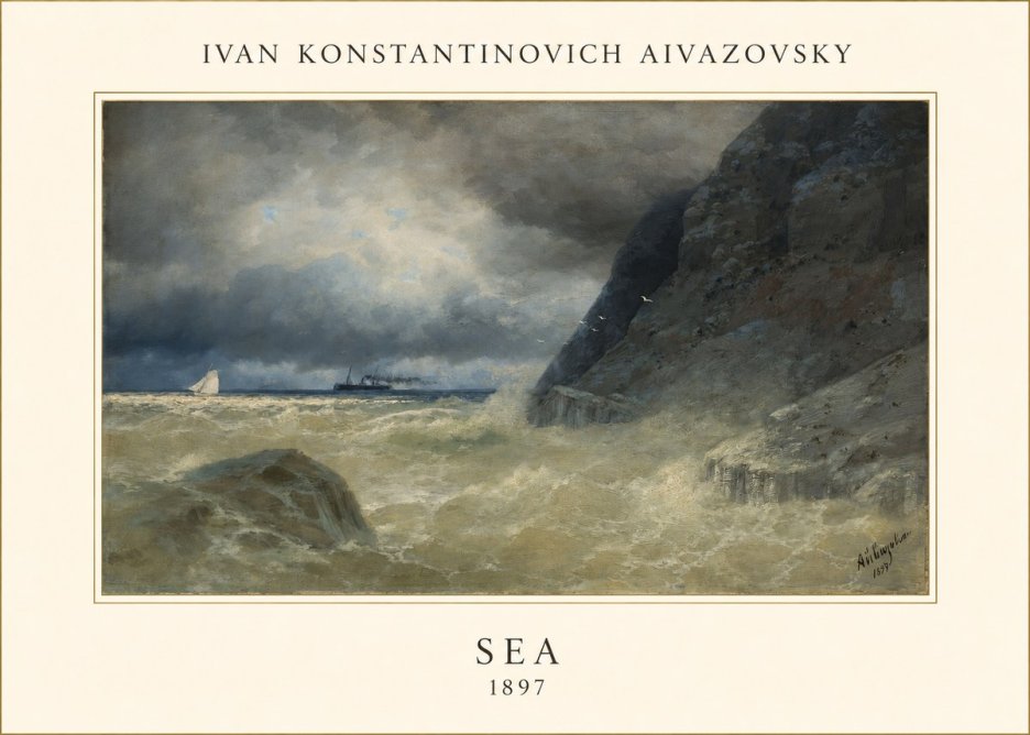 Ivan Konstantinovich Aivazovsky Sea No4 - Poszter