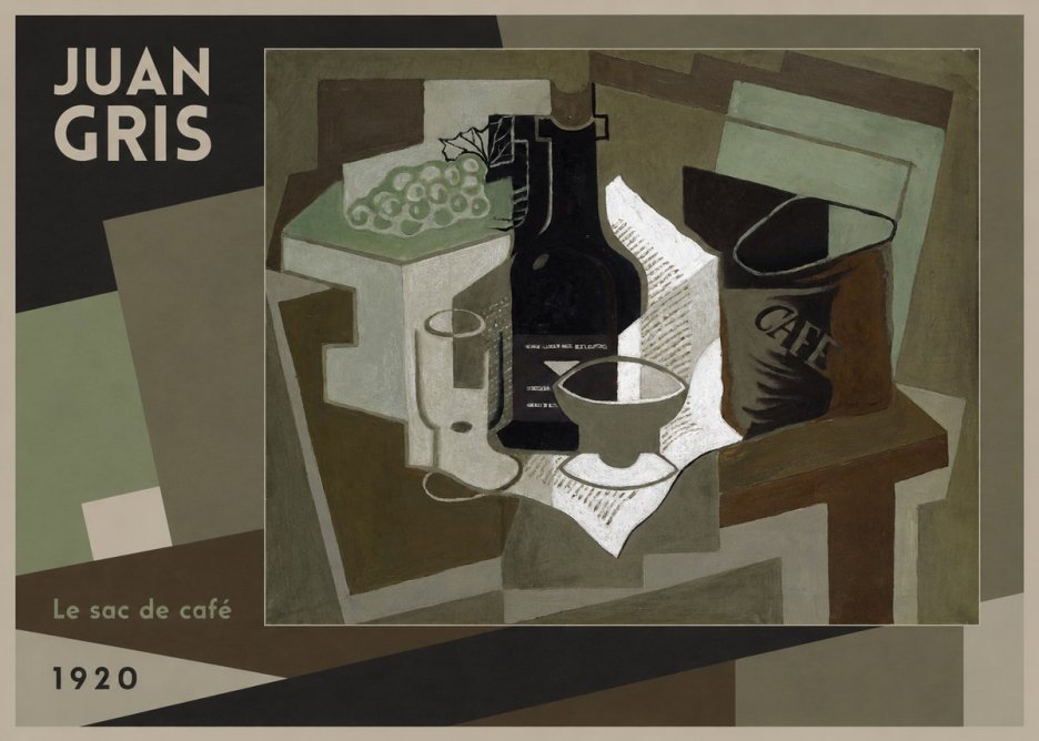 Juan Gris Le Sac De Café No2 - Poszter
