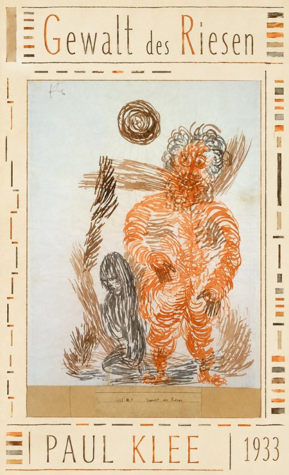 Paul Klee Gewalt Des Riesen II No3 - Poszter