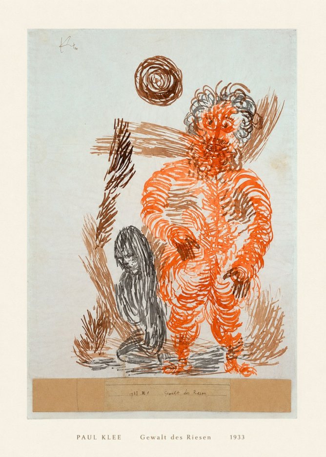 Paul Klee Gewalt Des Riesen II No5 - Poszter
