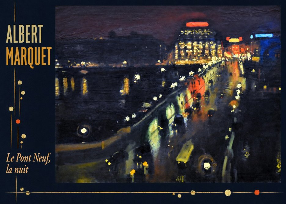 Albert Marquet Le Pont Neuf, La Nuit No3 - Poszter