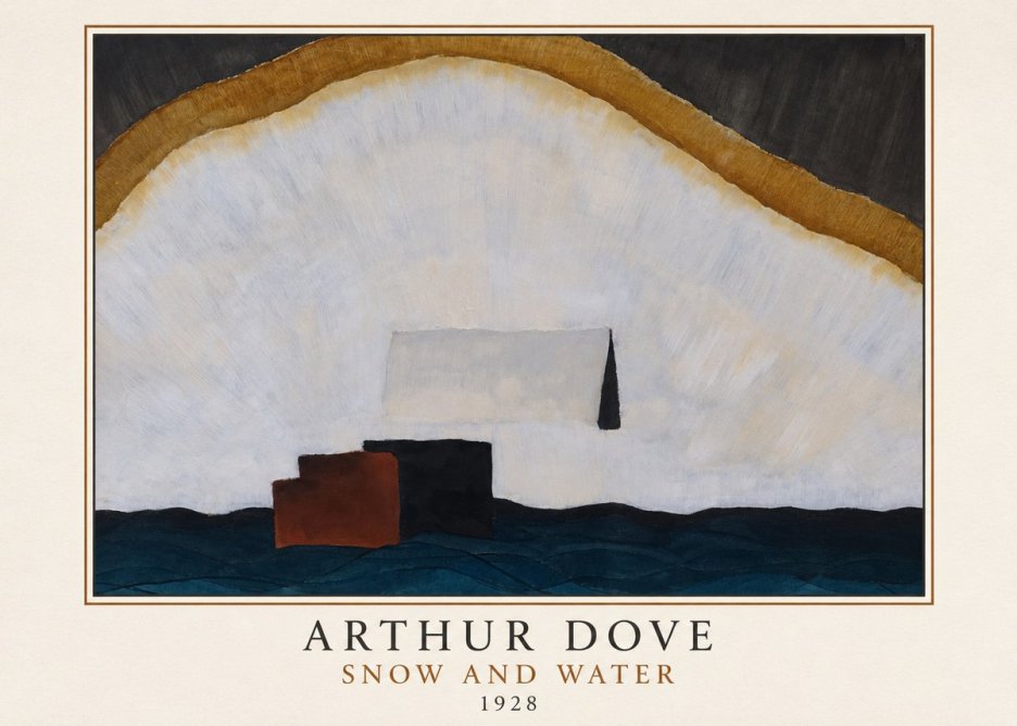 Arthur Dove Snow and Water No3 - Poszter