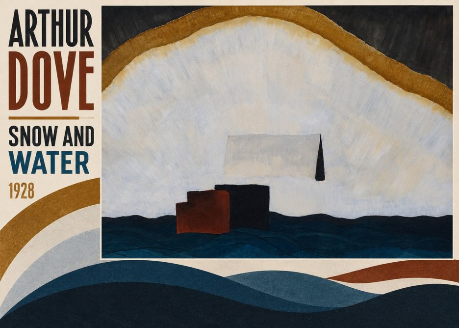 Arthur Dove Snow and Water No4 - Poszter