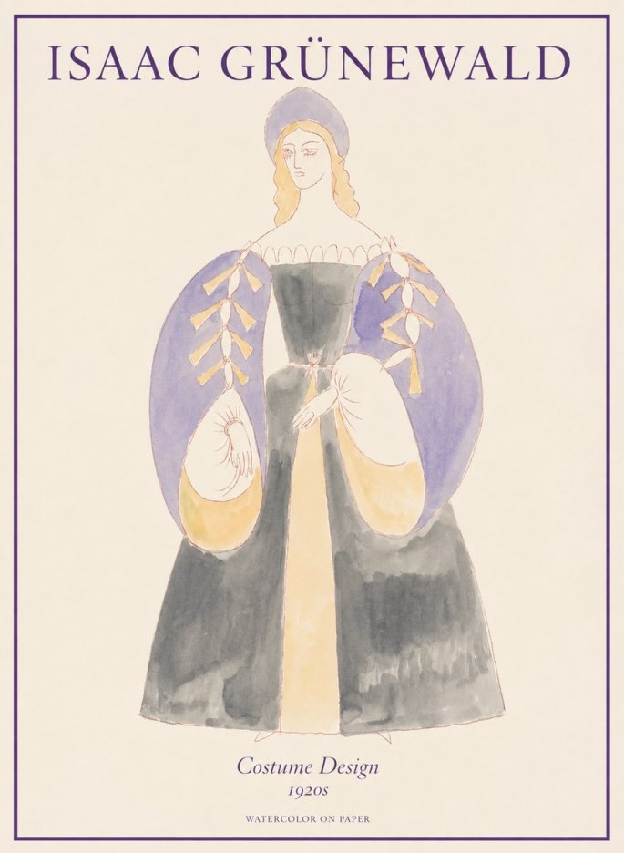 Isaac Grünewald Costume Design XIV No1 - Poszter