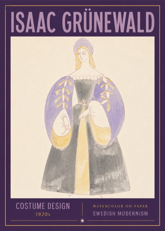 Isaac Grünewald Costume Design XIV No3 - Poszter