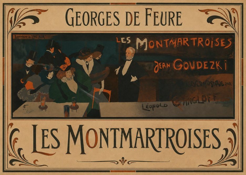 Georges de Feure Les Montmartroises No1 - Poszter