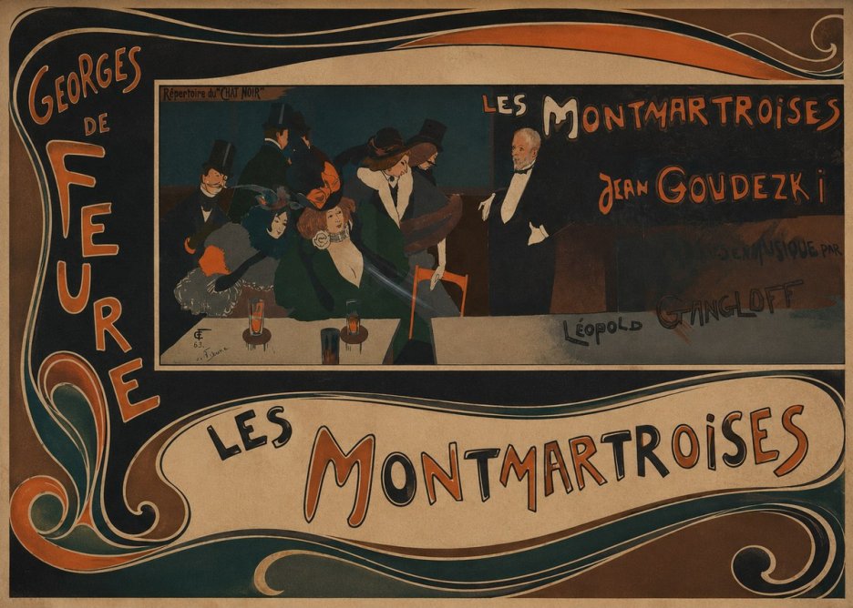 Georges de Feure Les Montmartroises No2 - Poszter