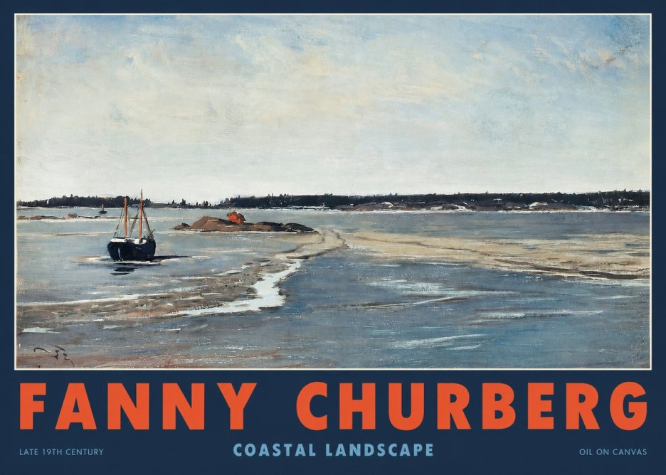 Fanny Churberg Coastal Landscape No2 - Poszter