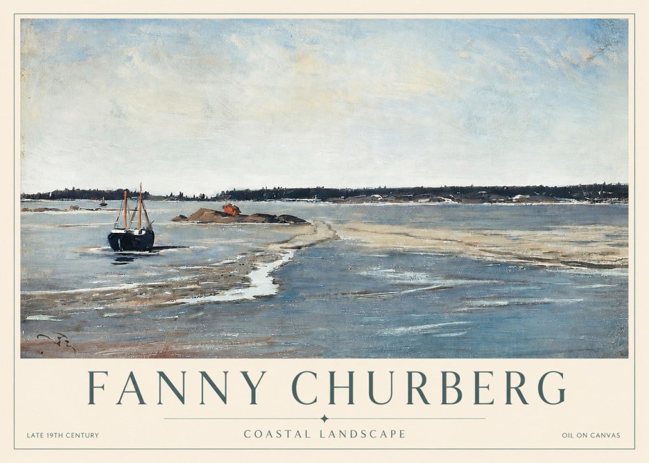 Fanny Churberg Coastal Landscape No3 - Poszter