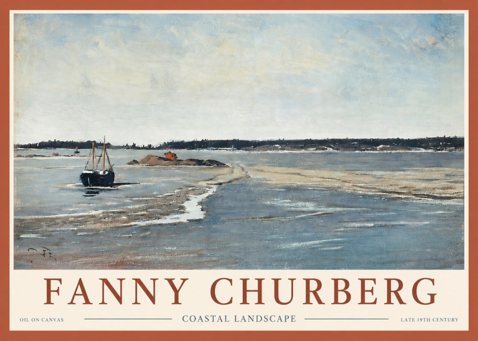 Fanny Churberg Coastal Landscape No4 - Poszter