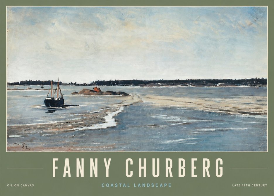 Fanny Churberg Coastal Landscape No5 - Poszter